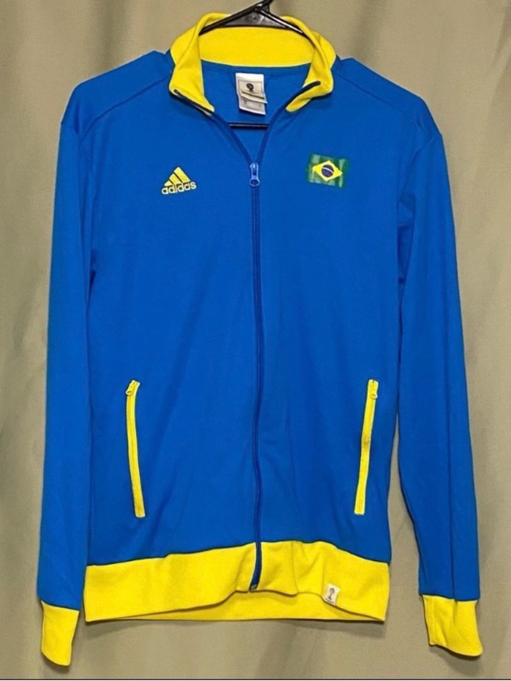 Adidas 2014 Brazil World Cup Rio Official FIFA Men’s Training Soccer Jacket Sz S